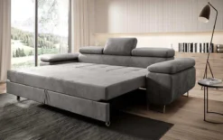 Designer 3er Sofa Siera mit Schlaffunktion in Samt