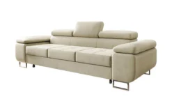 Designer 3er Sofa Siera mit Schlaffunktion in Samt