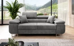 Designer 2er Sofa Siera mit Schlaffunktion in Samt
