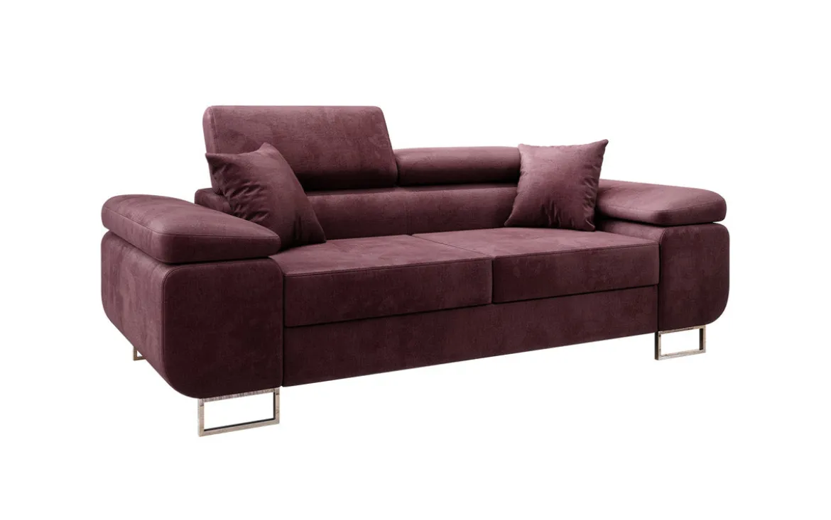 Designer 2er Sofa Siera mit Schlaffunktion in Samt