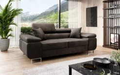 Designer 2er Sofa Siera mit Schlaffunktion in Samt