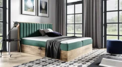 Designer Holzbett Jonah mit Stauraum