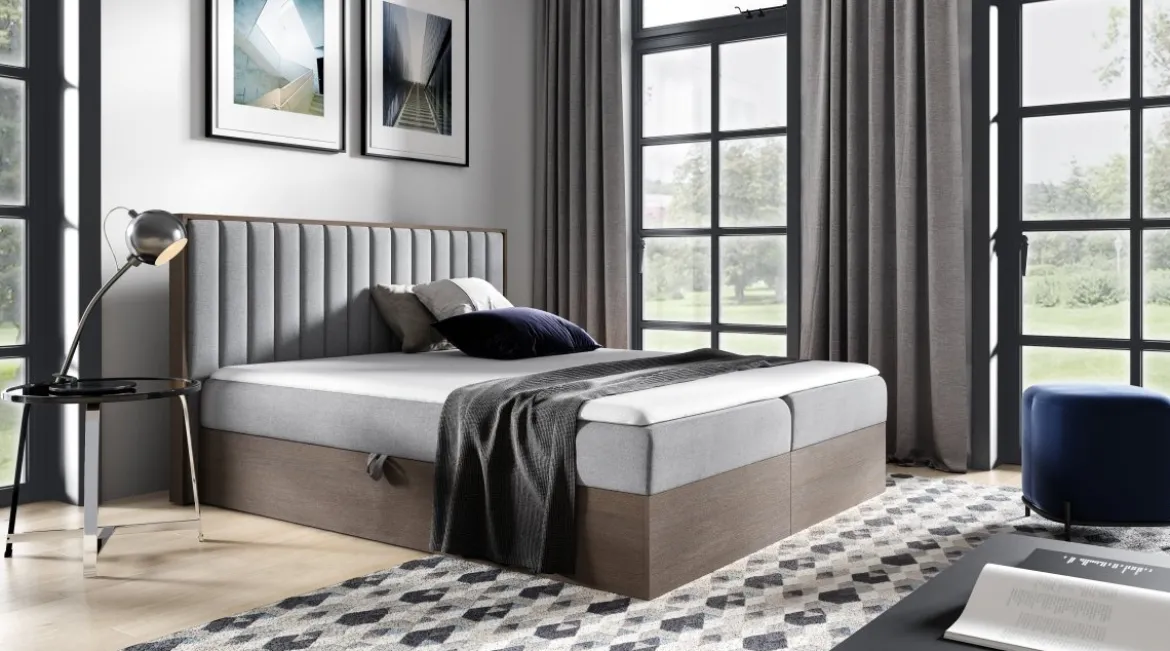 Designer Holzbett Jonah mit Stauraum
