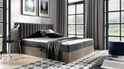 Designer Holzbett Jonah mit Stauraum