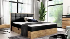 Designer Holzbett Kinea mit Stauraum