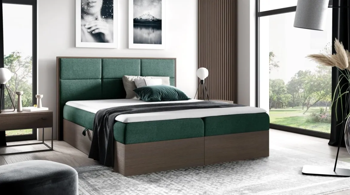 Designer Holzbett Linori mit Stauraum
