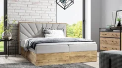 Designer Holzbett Minari mit Stauraum