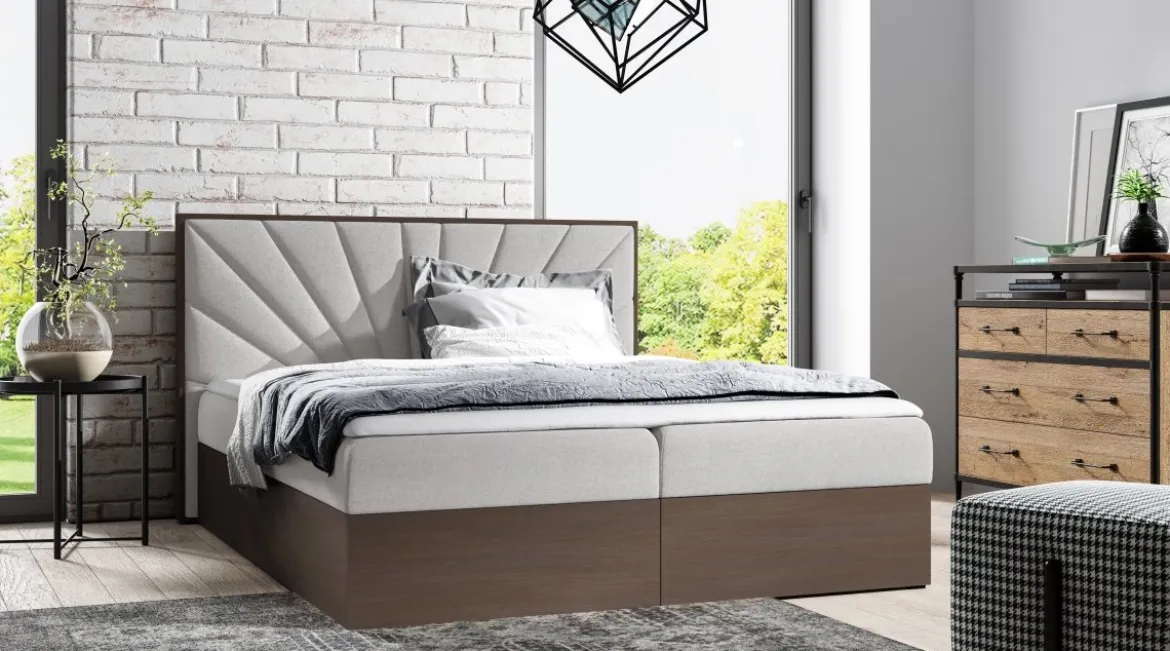 Designer Holzbett Minari mit Stauraum