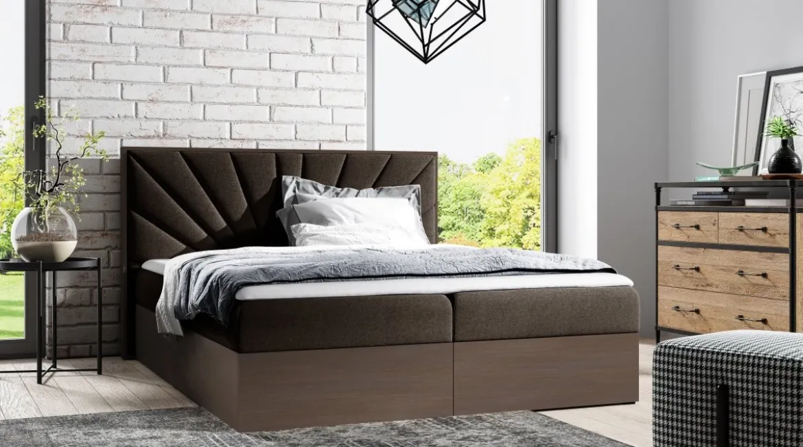 Designer Holzbett Minari mit Stauraum