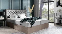 Designer Holzbett Neola mit Stauraum