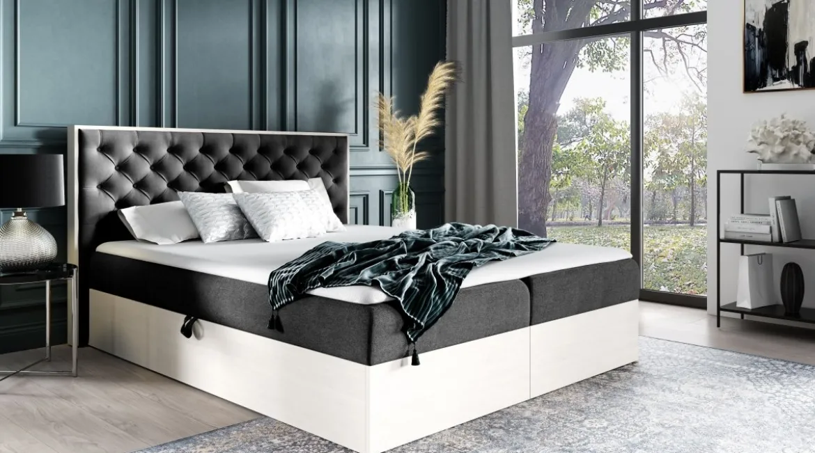 Designer Holzbett Neola mit Stauraum