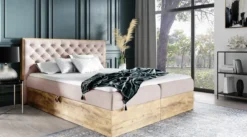 Designer Holzbett Neola mit Stauraum