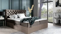 Designer Holzbett Neola mit Stauraum
