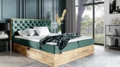 Designer Holzbett Neola mit Stauraum