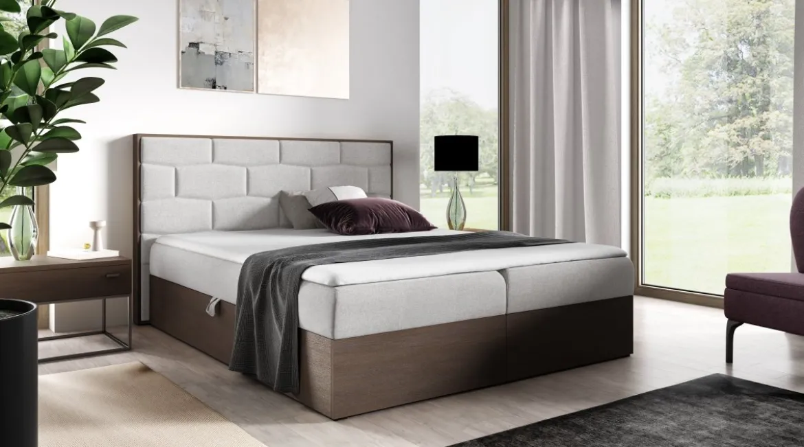 Designer Holzbett Nuro mit Stauraum