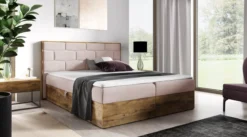 Designer Holzbett Nuro mit Stauraum