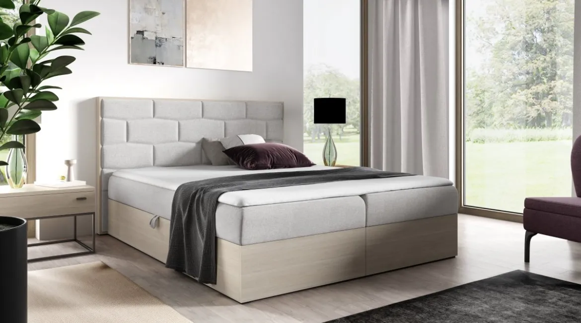 Designer Holzbett Nuro mit Stauraum