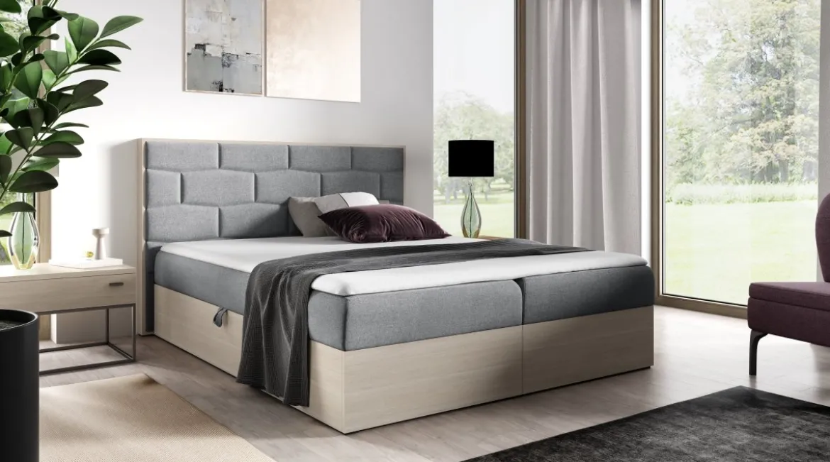 Designer Holzbett Nuro mit Stauraum