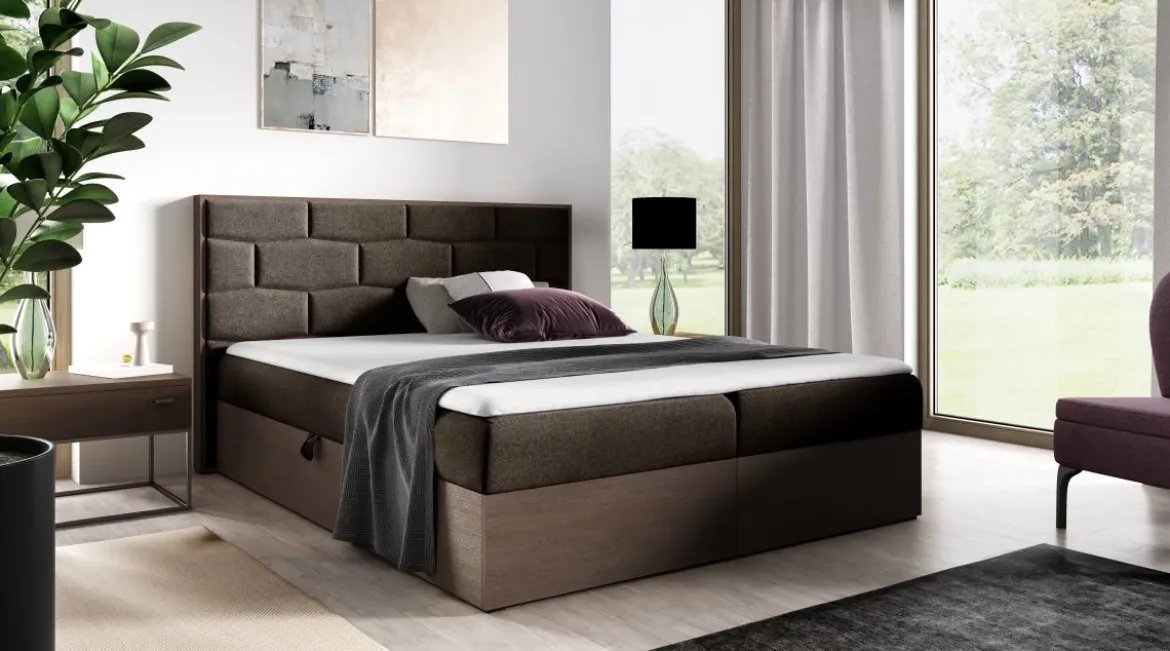 Designer Holzbett Nuro mit Stauraum