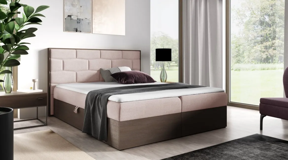Designer Holzbett Nuro mit Stauraum