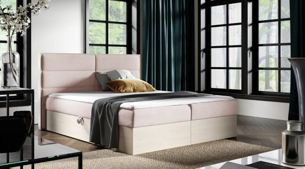 Designer Holzbett Telina mit Stauraum