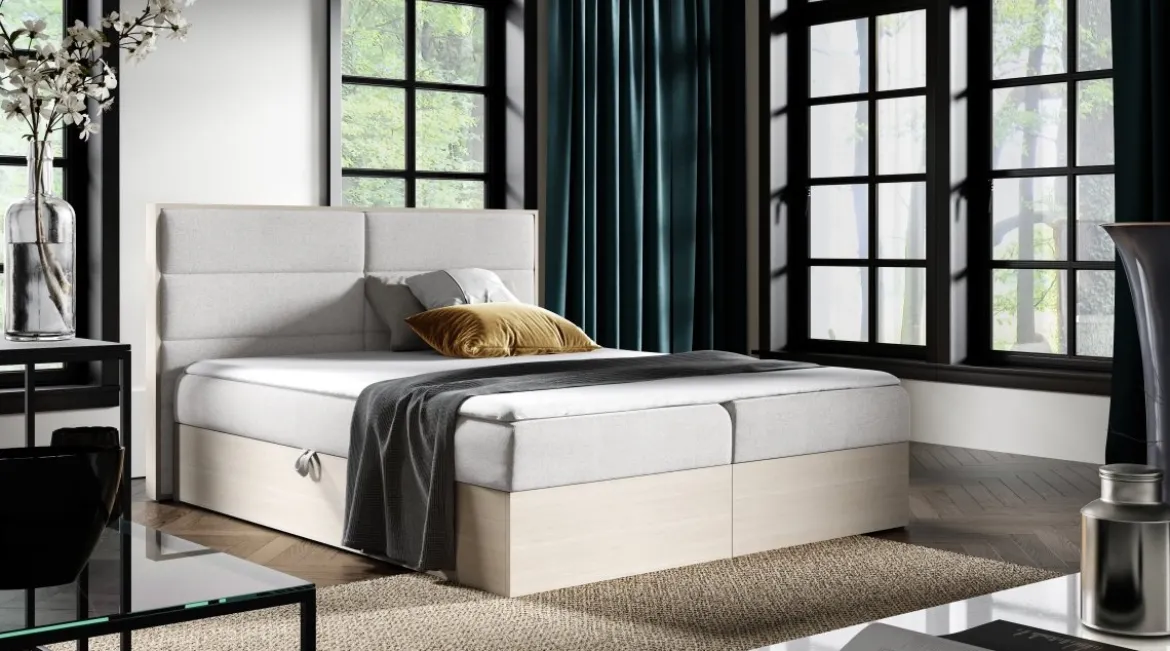 Designer Holzbett Telina mit Stauraum
