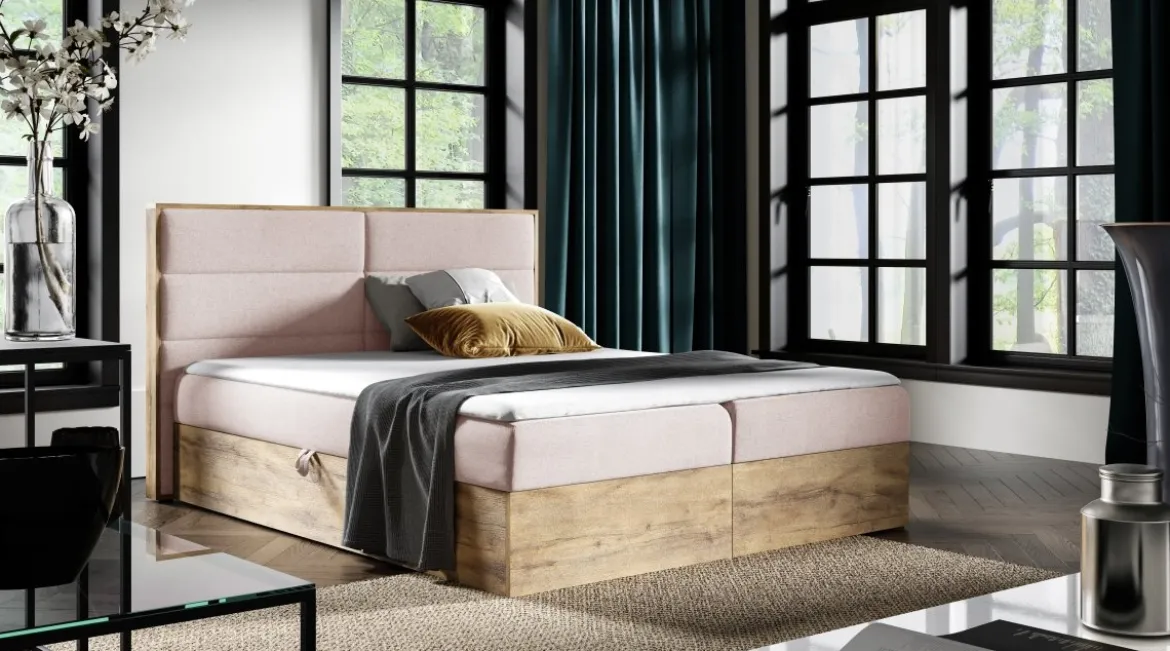 Designer Holzbett Telina mit Stauraum