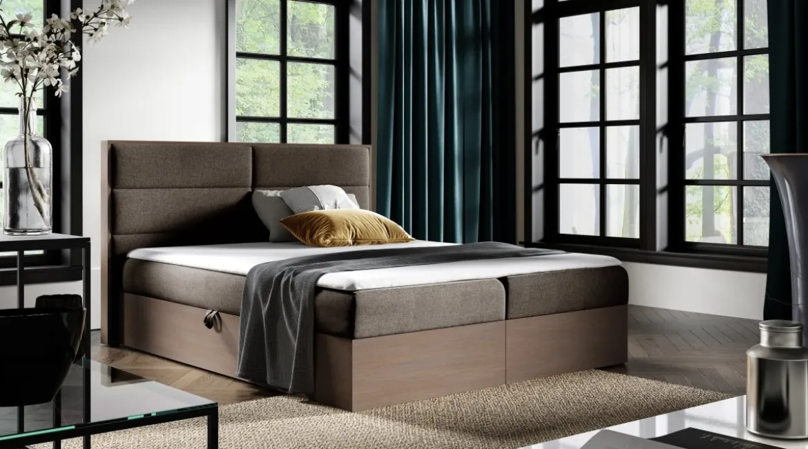 Designer Holzbett Telina mit Stauraum