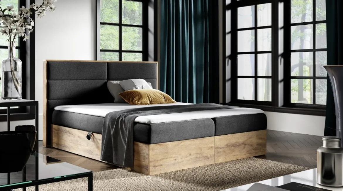 Designer Holzbett Telina mit Stauraum