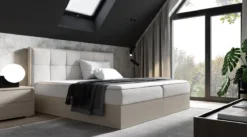 Designer Holzbett Terino mit Stauraum