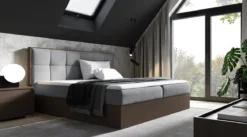 Designer Holzbett Terino mit Stauraum