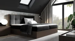 Designer Holzbett Terino mit Stauraum