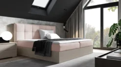 Designer Holzbett Terino mit Stauraum