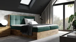 Designer Holzbett Terino mit Stauraum