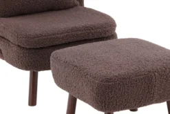 Designer Lounge Sessel Eldvik – Teddy-Optik Braun