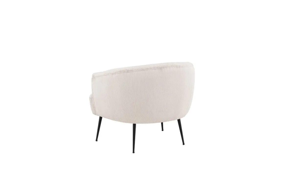 Designer Lounge Sessel Rivano – Cord-Loungechair in Beige