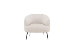 Designer Lounge Sessel Rivano – Cord-Loungechair in Beige