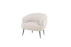 Designer Lounge Sessel Rivano – Cord-Loungechair in Beige
