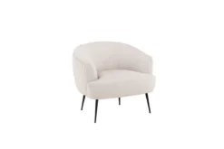 Designer Lounge Sessel Rivano – Cord-Loungechair in Beige