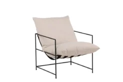 Designer Lounge Sessel Sedalia – moderner Armlehnsessel in Beige