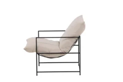 Designer Lounge Sessel Sedalia – moderner Armlehnsessel in Beige
