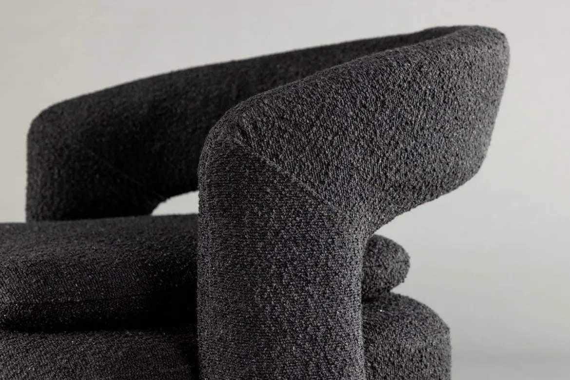 Designer Lounge Sessel Velina – moderner Bouclé-Sessel in vier Farben