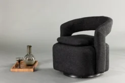 Designer Lounge Sessel Velina – moderner Bouclé-Sessel in vier Farben