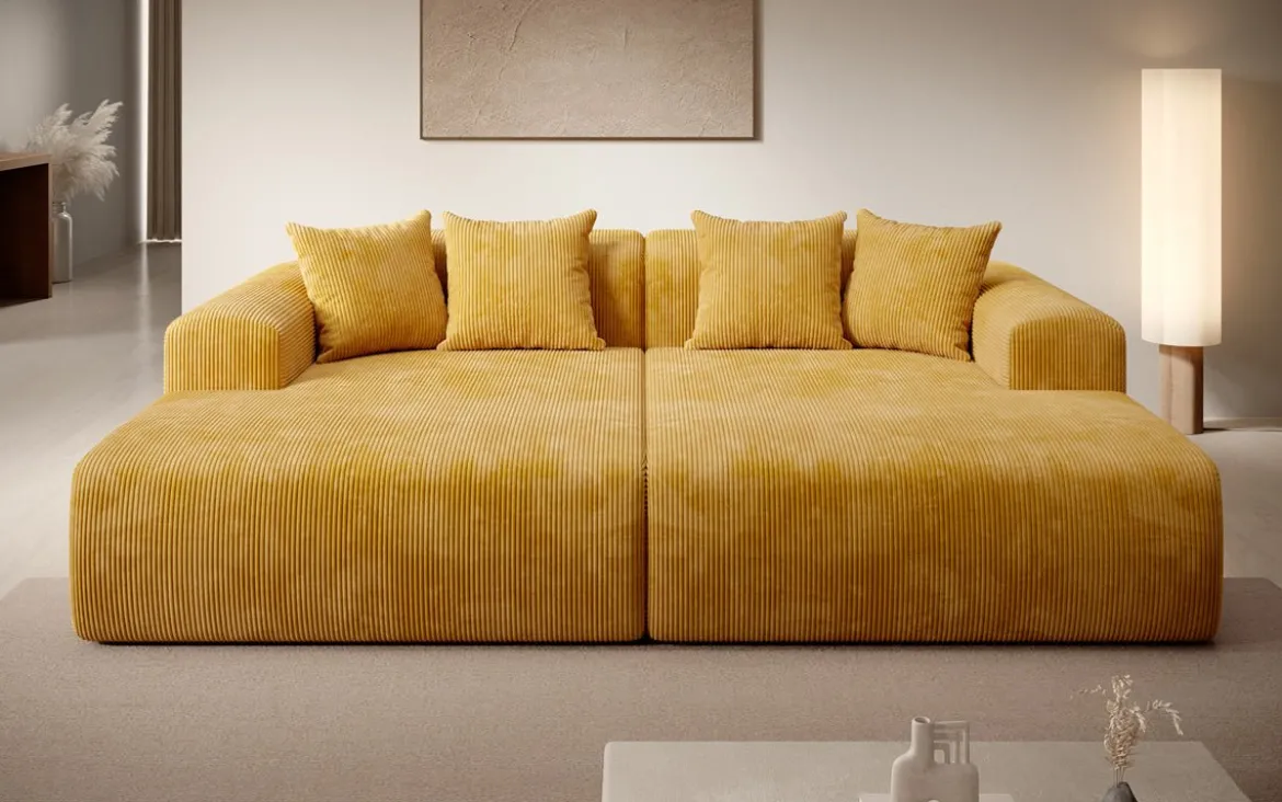 Designer Lounge-Sofa Shelly in Cord