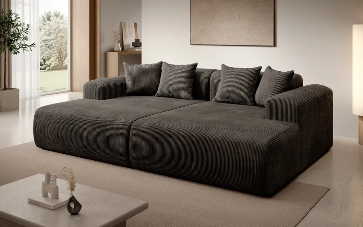Designer Lounge-Sofa Shelly in Cord