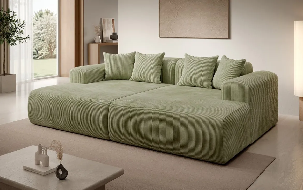 Designer Lounge-Sofa Shelly in Cord