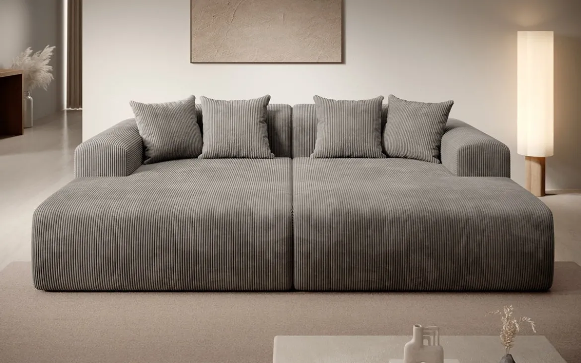 Designer Lounge-Sofa Shelly in Cord
