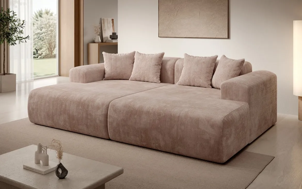 Designer Lounge-Sofa Shelly in Cord