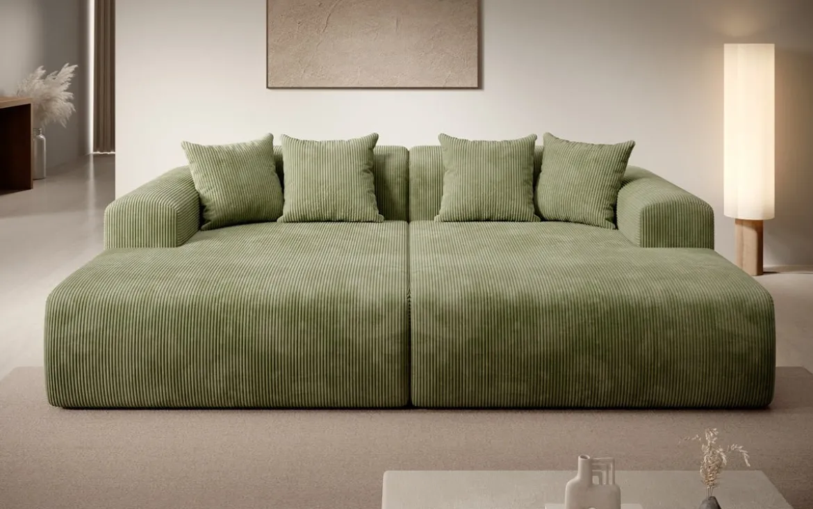 Designer Lounge-Sofa Shelly in Cord