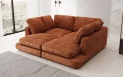 Designer Lounge-Sofa Thalessa in Cord